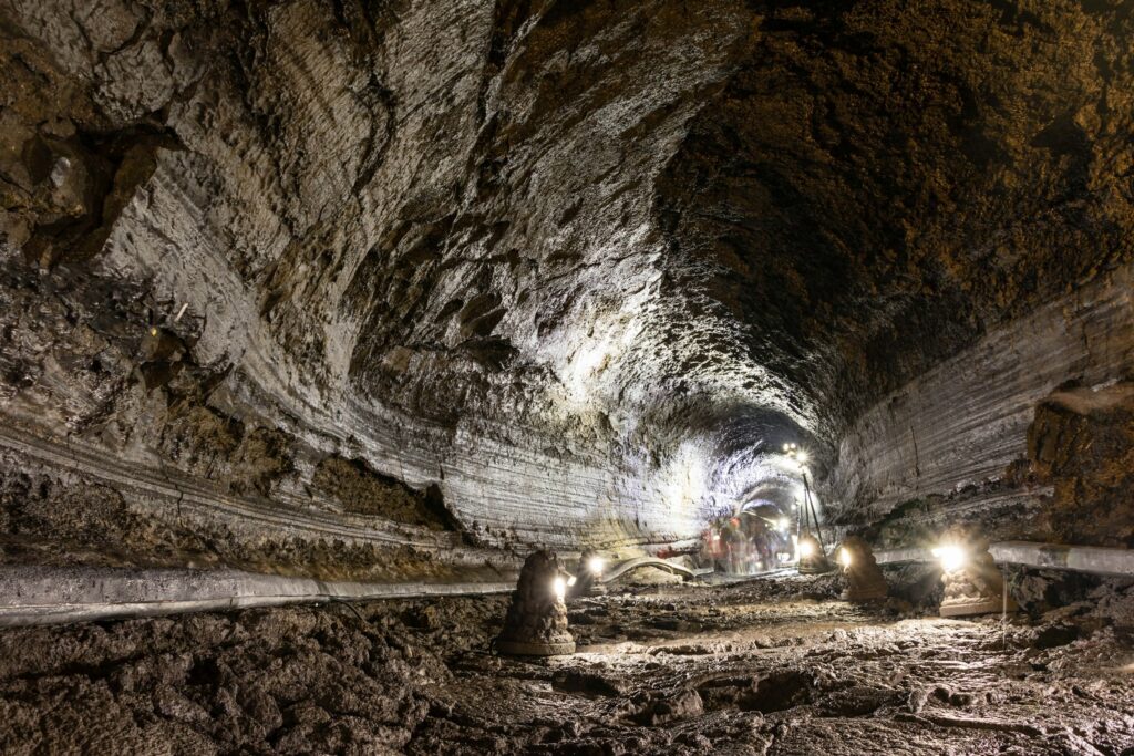 Manjanggul Lava Tube (Island) in Jeju, South Korea