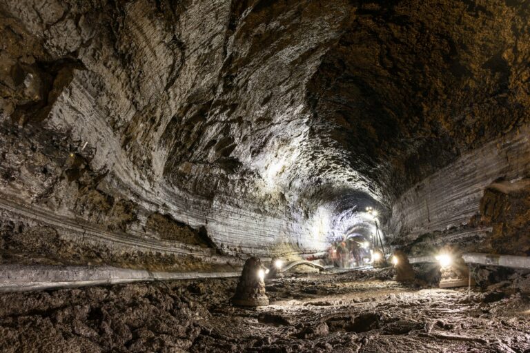 Manjanggul Lava Tube (Island) in Jeju, South Korea