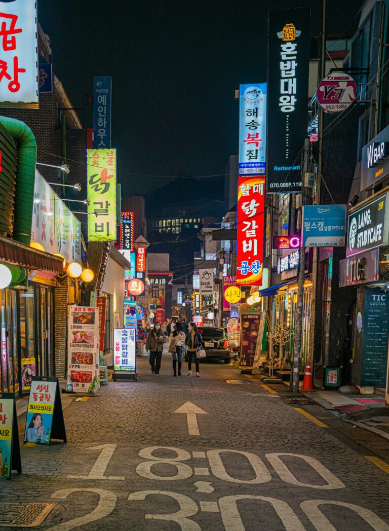 Myeongdong Shopping District (Neighborhood) in Seoul, South Korea
